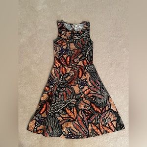 H&M patterned A-line dress, size xs
